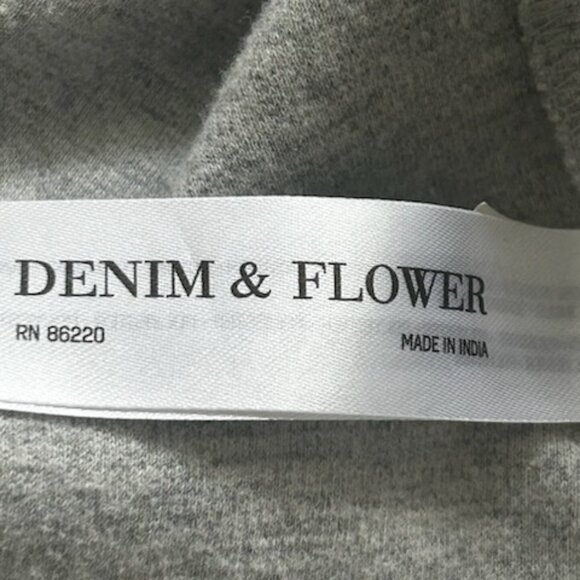Denim & Flower Long Sleeve Men's Crewneck Sweater Tee - Picture 5 of 8